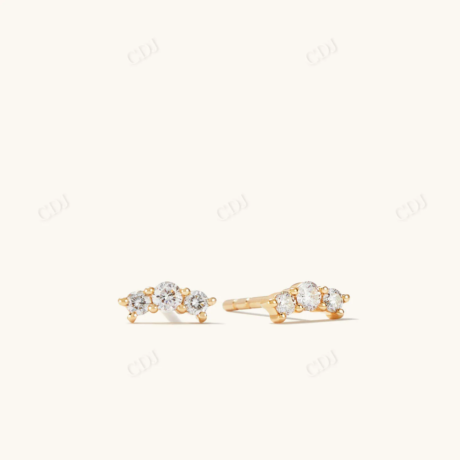 0.0731CTW Lab Grown Round Diamond Stud Earring