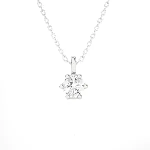 1/3  ctw Round Lab Grown Diamond Solitaire Pendant