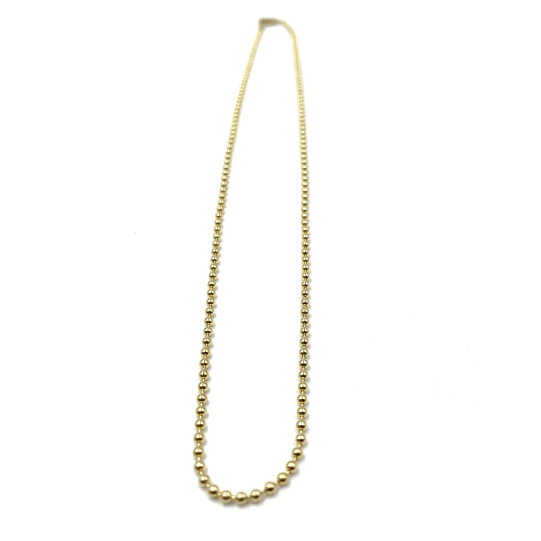 14k Gold Filled 15.5" Beaded Bliss Necklace - Waterproof!