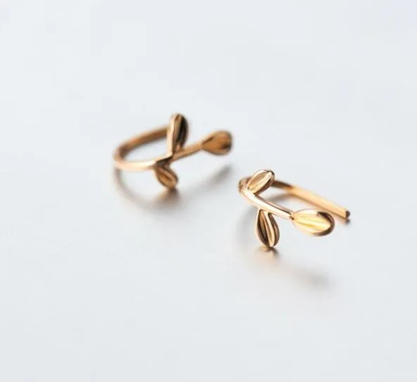 18K Gold-Filled Leaf Earrings