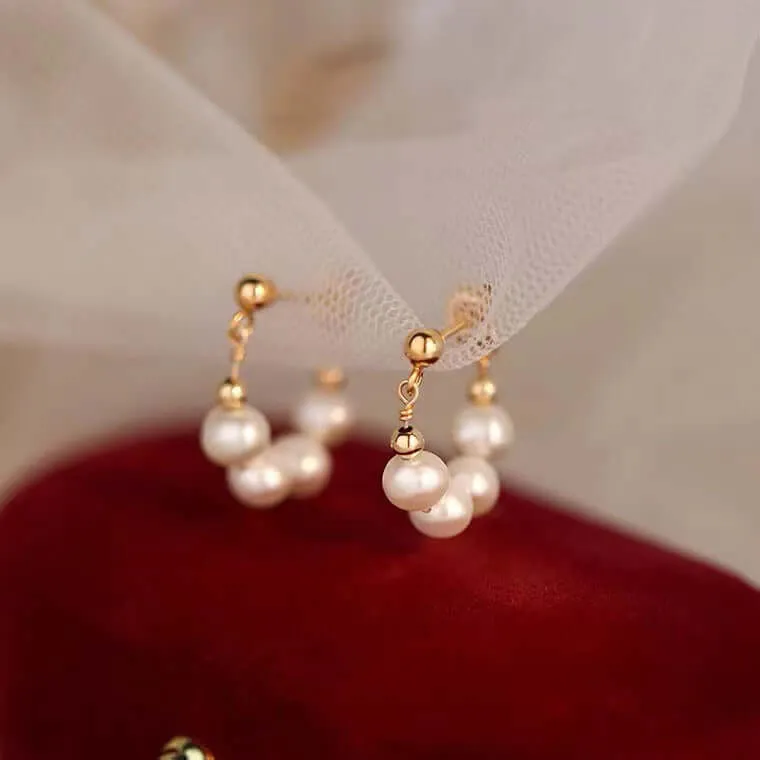 925 Silver Pearl Earrings