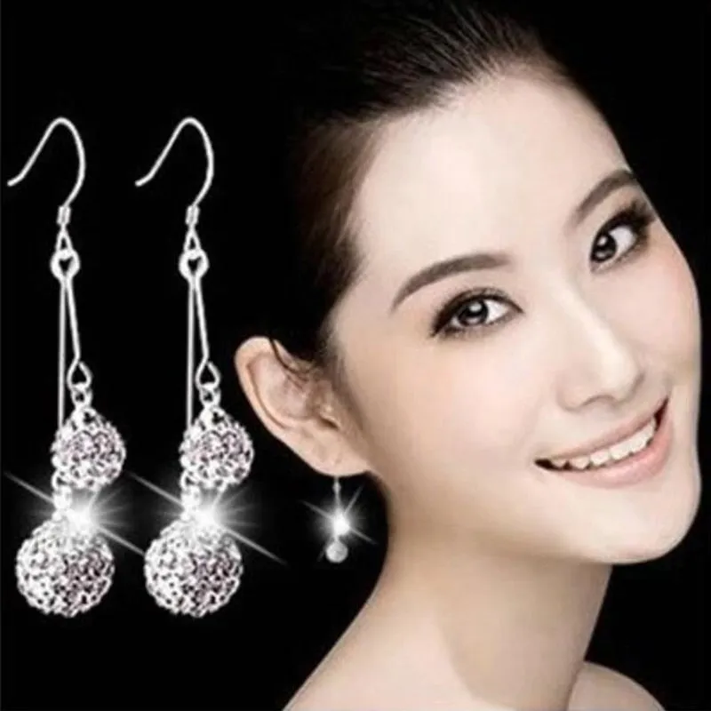 925 sterling silver Jewelry Shambhala luxury zirconia female vintage stud earrings