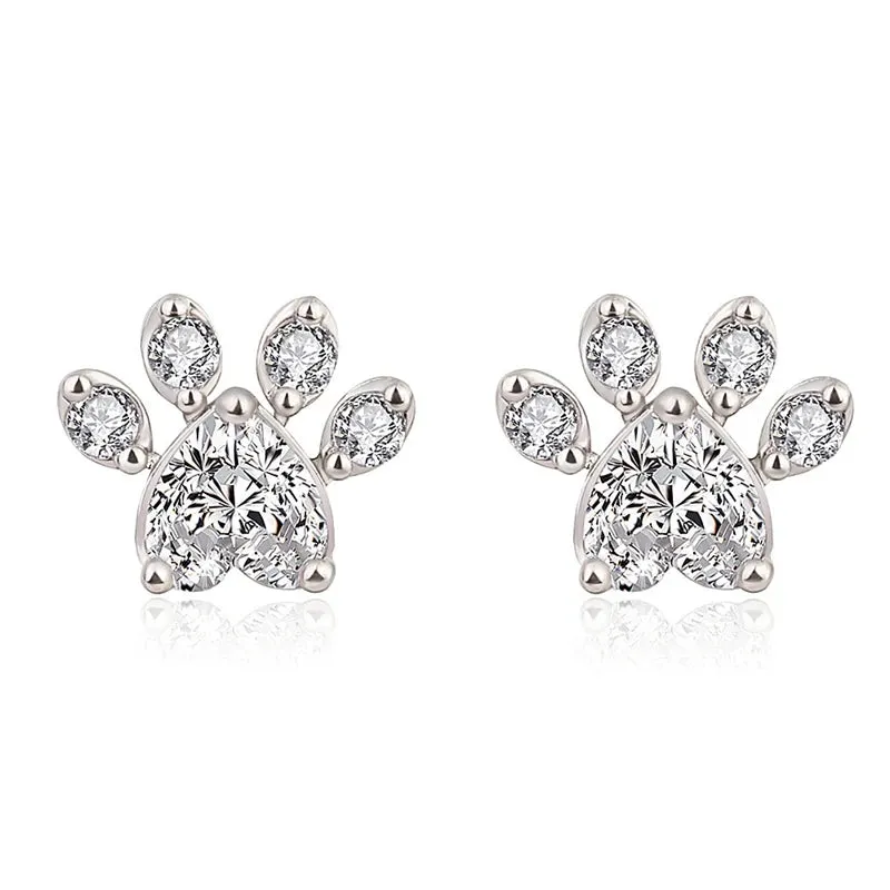 925 Sterling Silver Zircon Stud Earrings For Women New Fashions Exquisite Student Girlfriend Jewelry Accessories Wedding Party