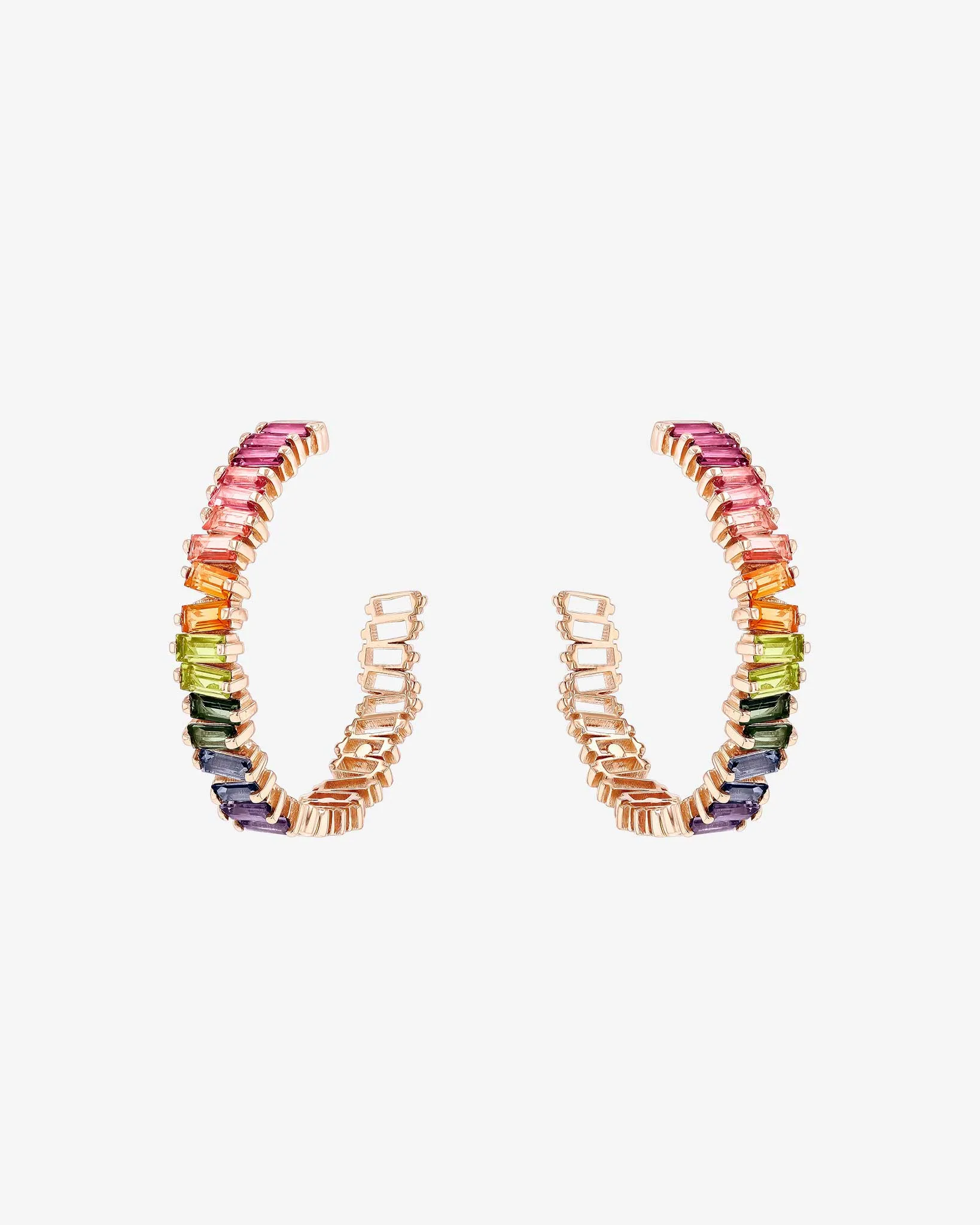 Amalfi Horizontal Rainbow Midi Hoops