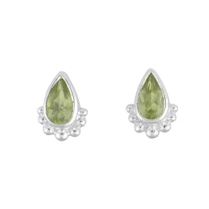 Amaya Silver Peridot Studs