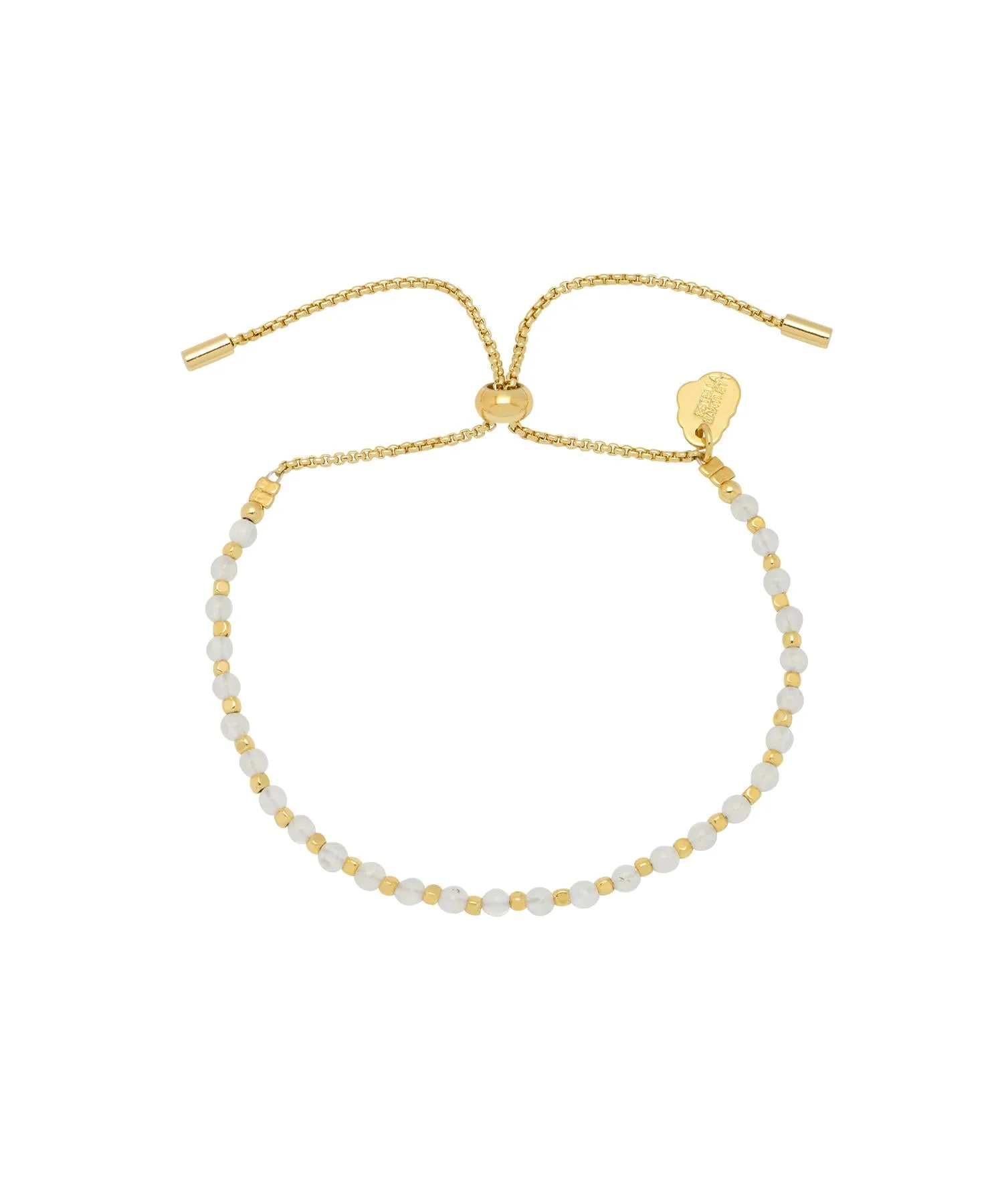 Amelia Gemstone Bracelet - Moonstone Quartz & Gold Plated - Love - Estella Bartlett