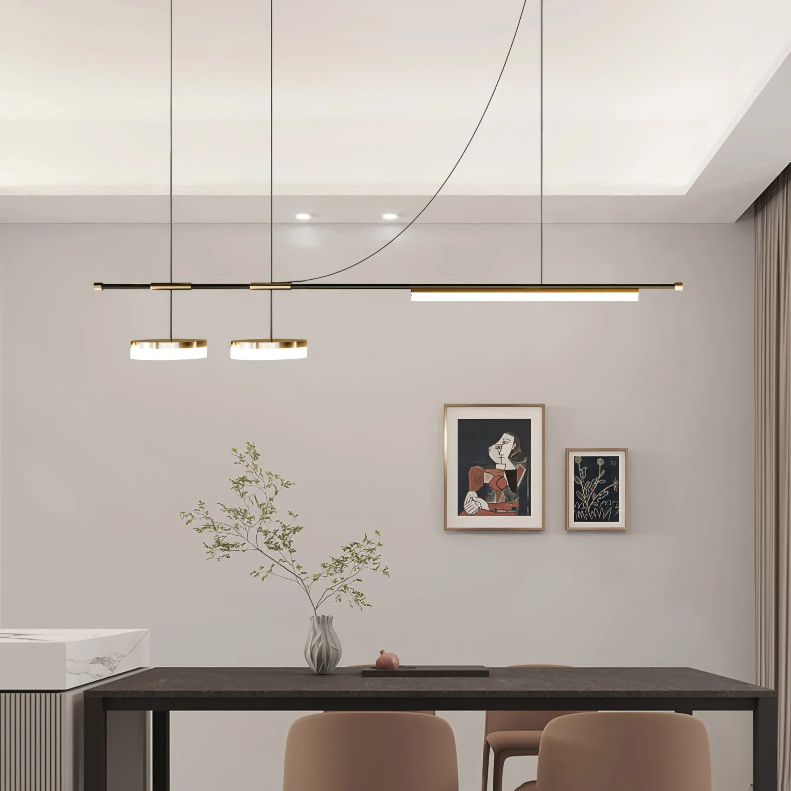 Arc Horizon Island Pendant Light