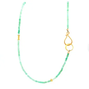 AVF Chyrsoprase Beaded 44 1/2" Necklace (SI2805)