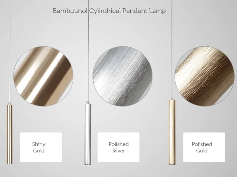 Bambuunol Cylindrical Pendant Lamp