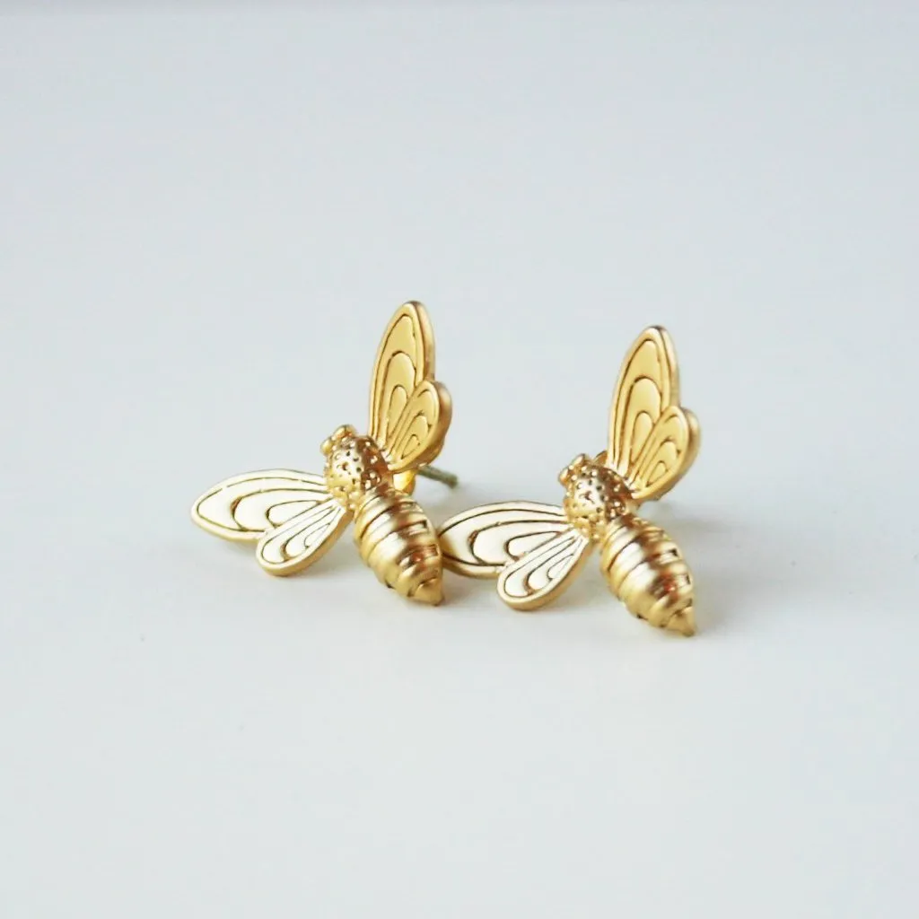 Bee Post Earring