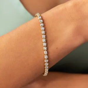 Bezel-Set Diamond Bracelet