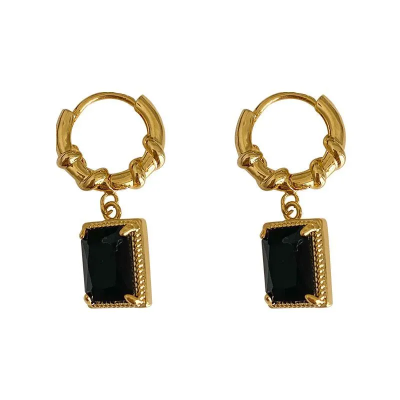 Black Zircon Earrings/Necklace