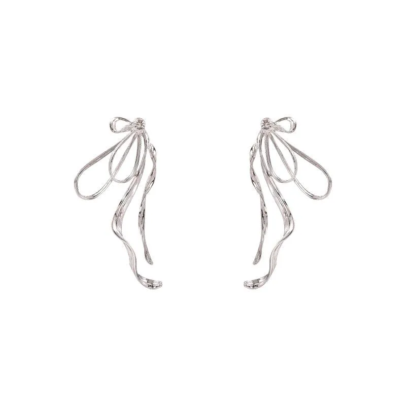 Bow-Knot Zircon Earrings