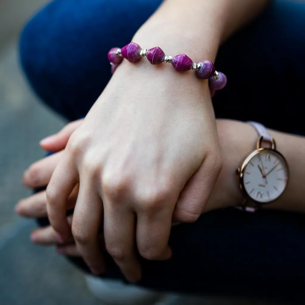 Bracelet - Plum Solid