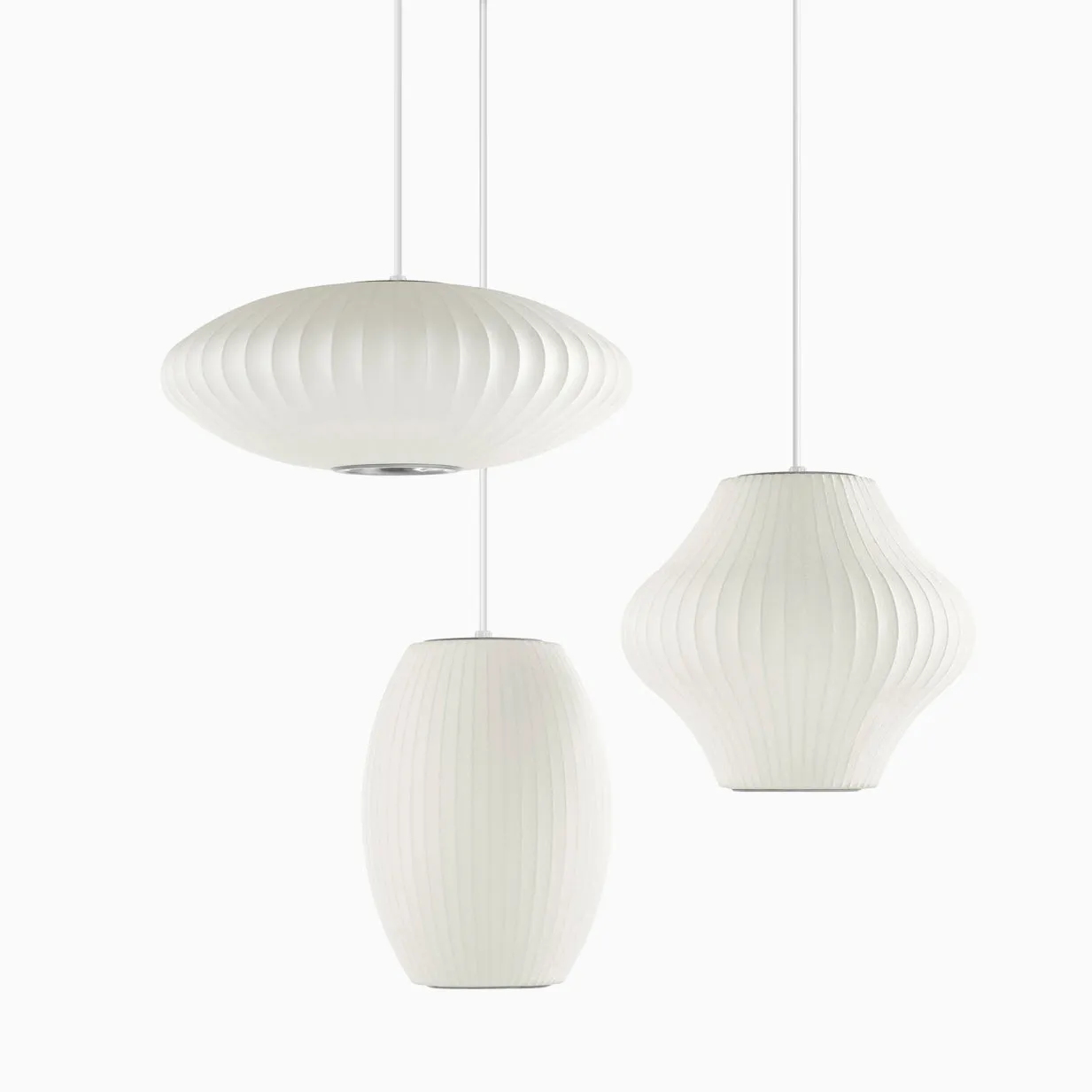 Bubble Mulberry Silk Pendant Lamp