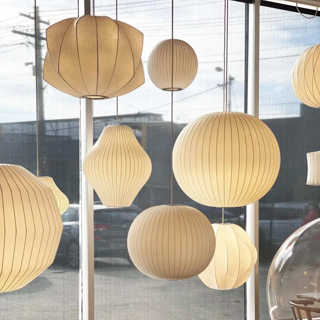 Bubble Mulberry Silk Pendant Lamp