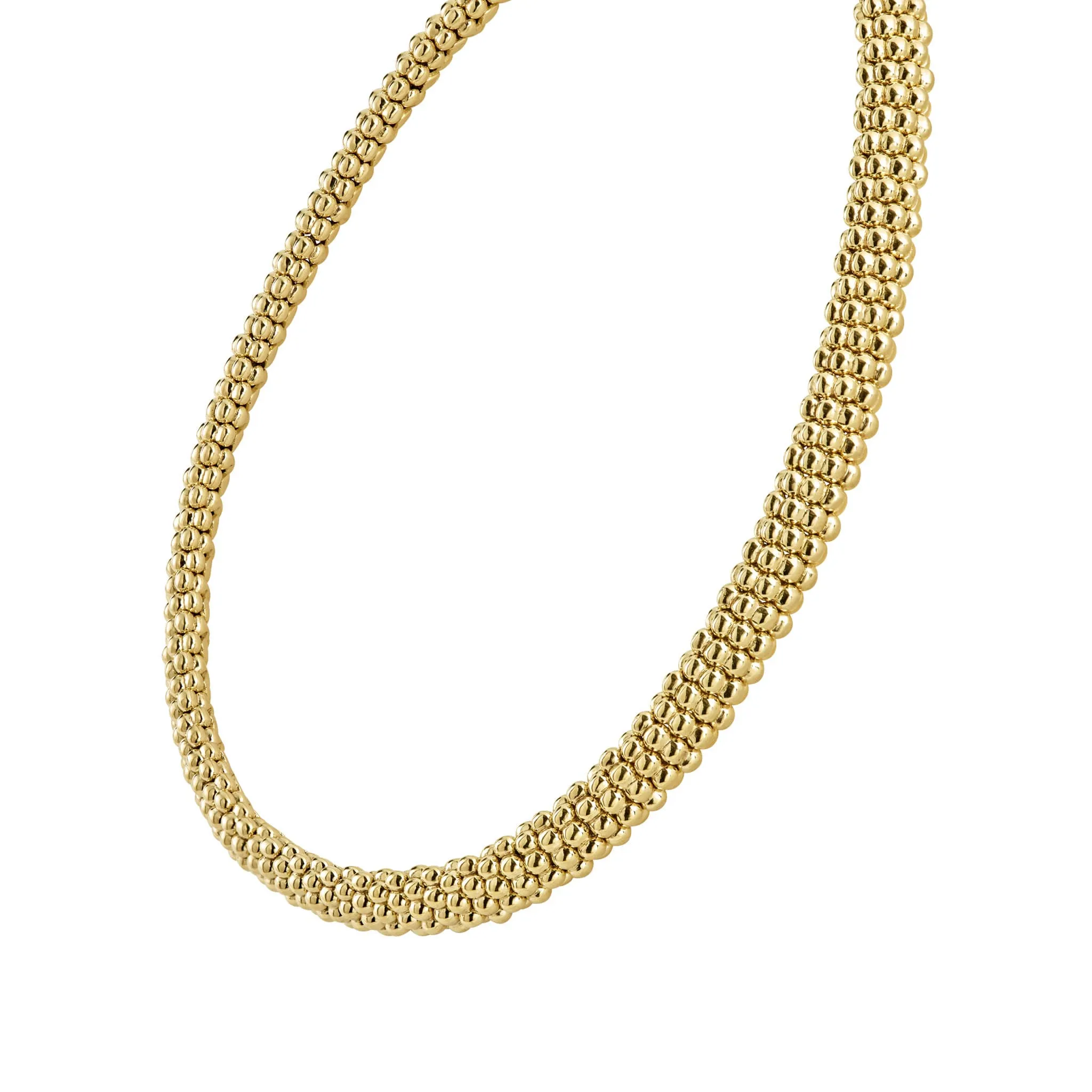 Caviar Gold 18K Gold Caviar Necklace | 9mm