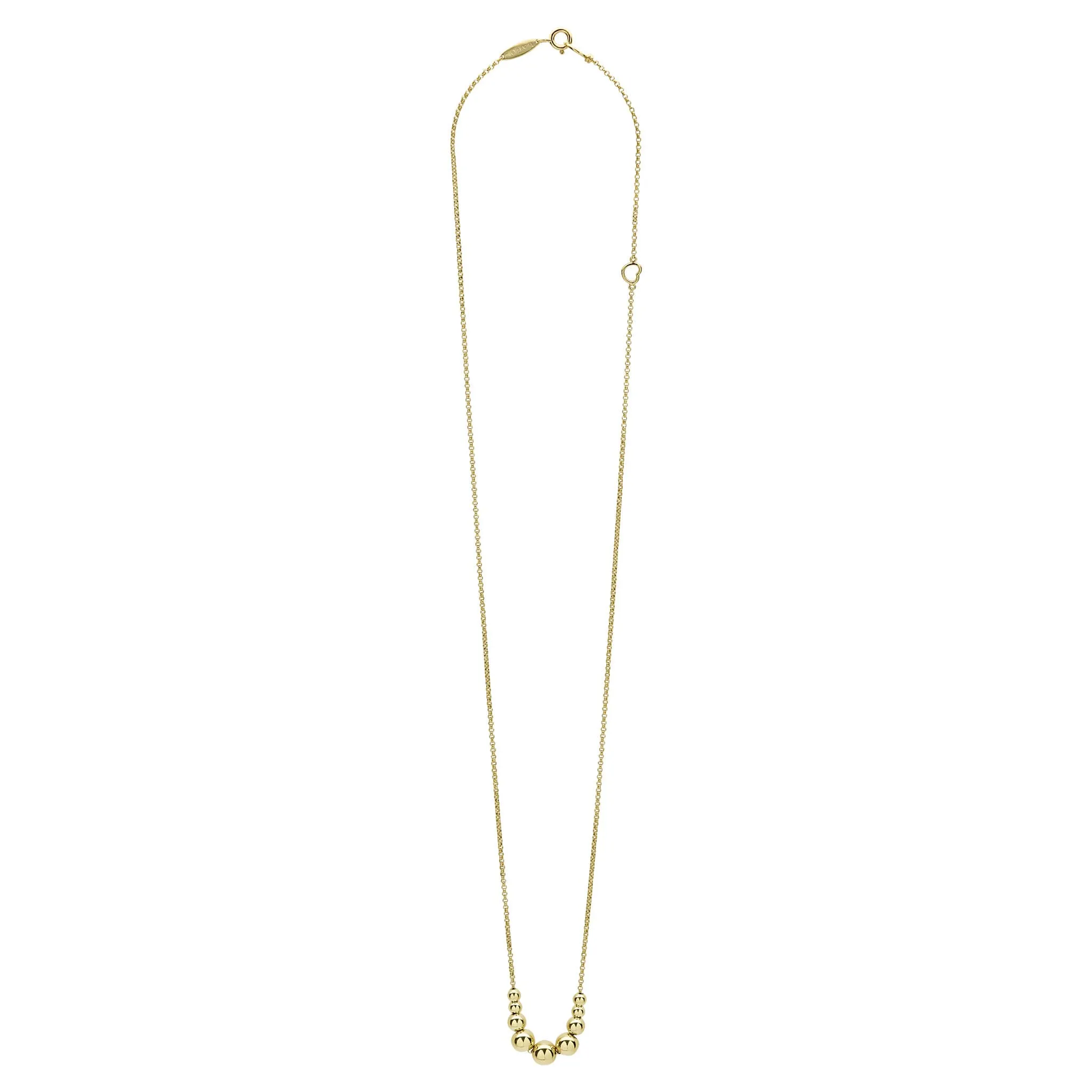 Caviar Gold 18K Gold Graduated Bead Necklace