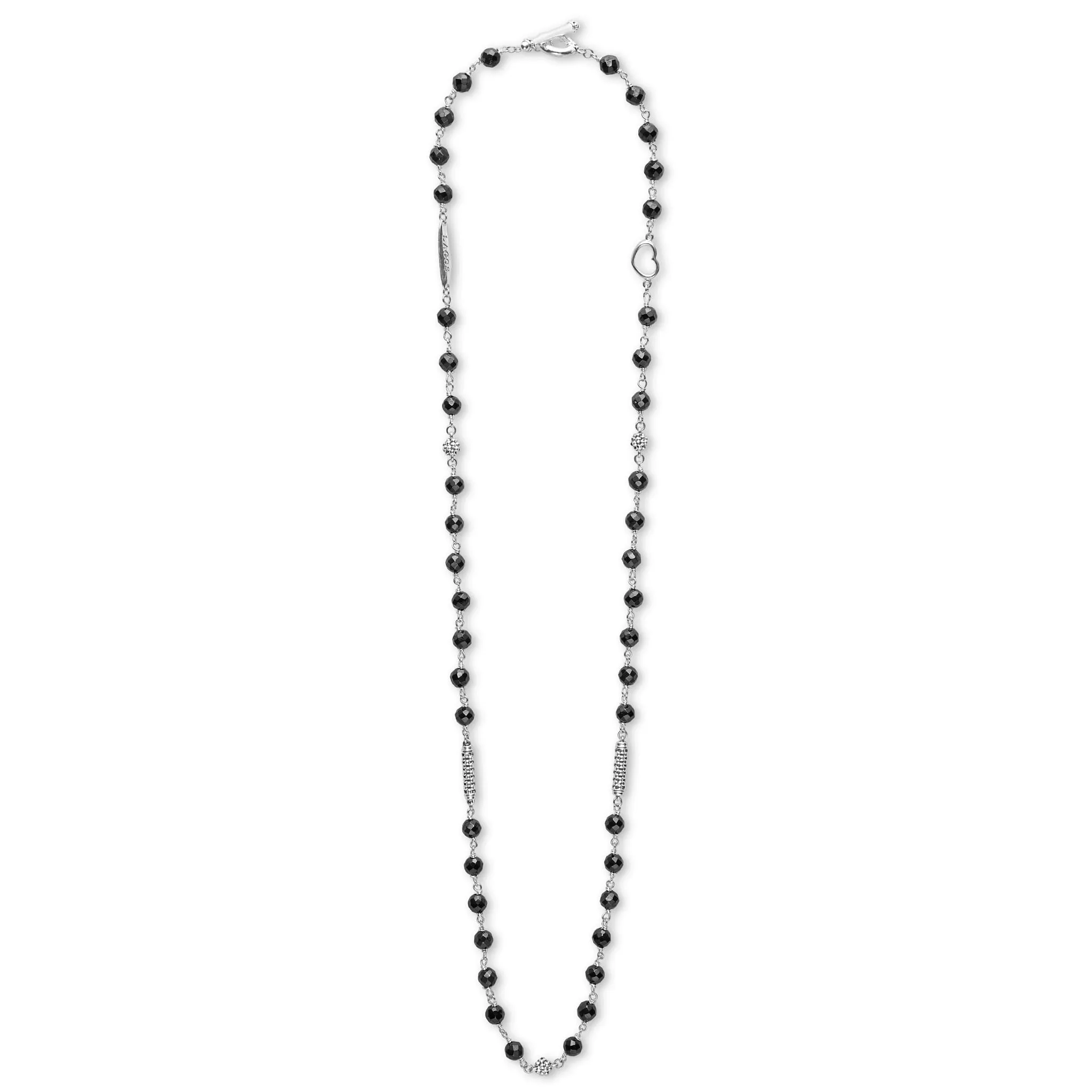 Caviar Icon Black Ceramic Beaded Necklace