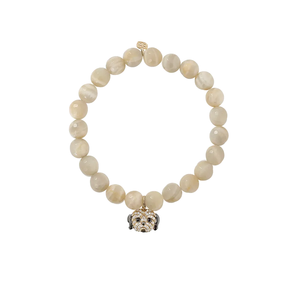 Charlie Marble Moonstone Beaded Bracelet