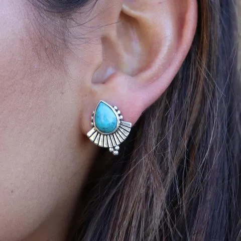 CLEOPATRA TURQUOISE STUDS