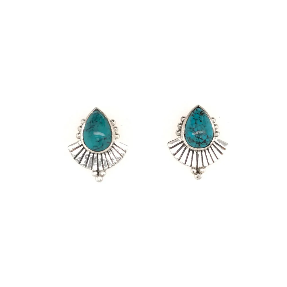 CLEOPATRA TURQUOISE STUDS