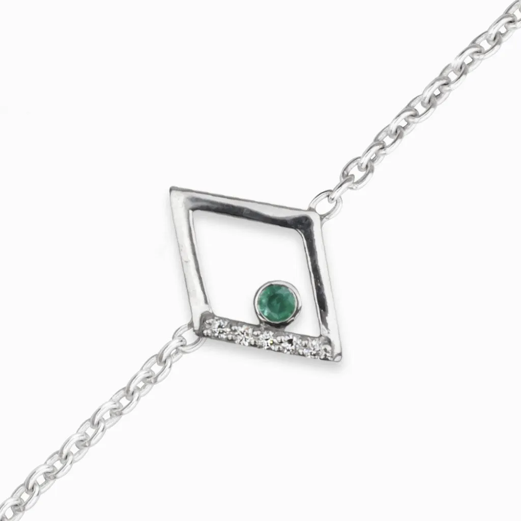 Diamante: Emerald & Diamond Bracelet