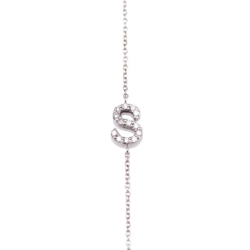 Diamond Initial Bracelet