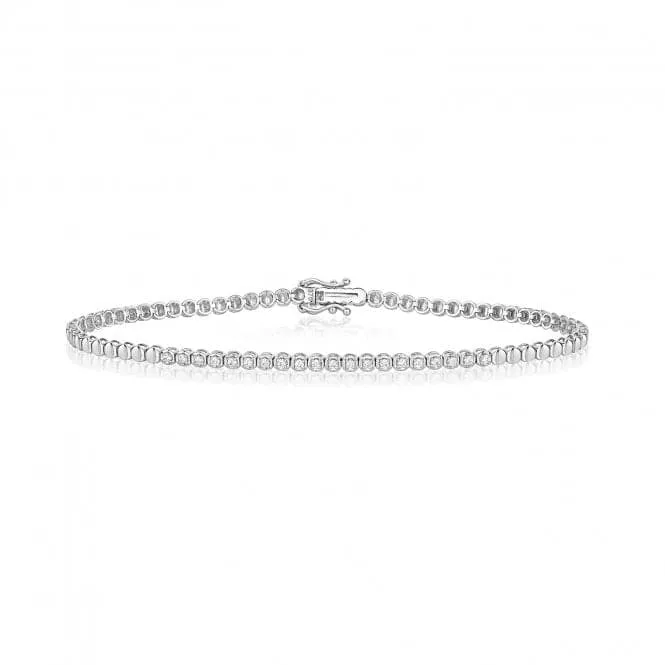 Diamond Jewellery 9ct White Gold Diamond Bracelet BD039W