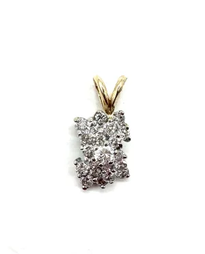 Diamond waterfall pendant