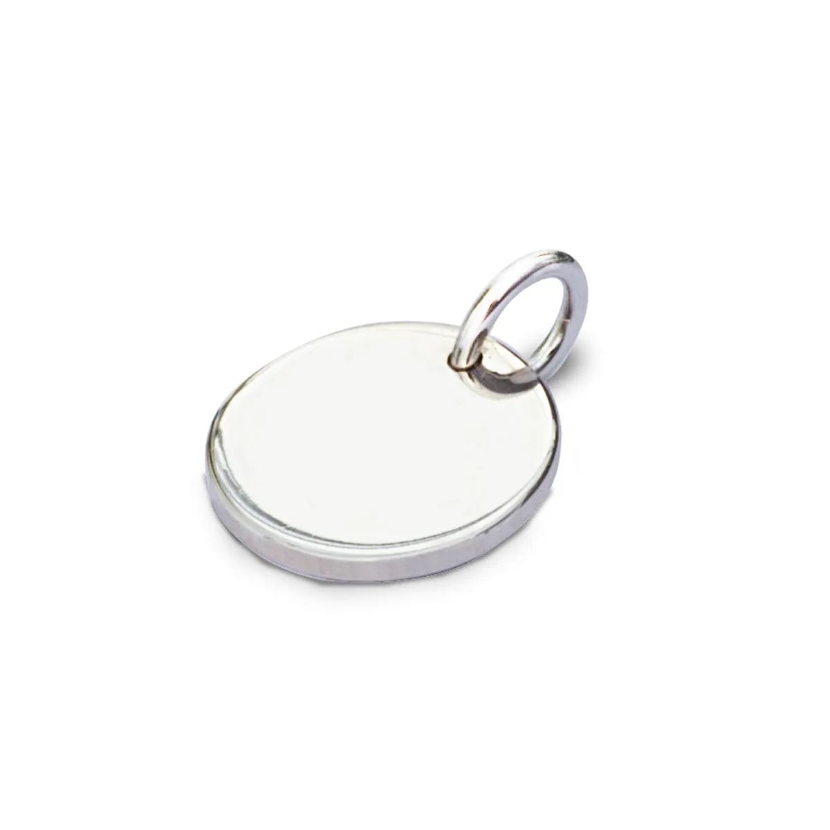 Disc Tag Personalised Silver Charm