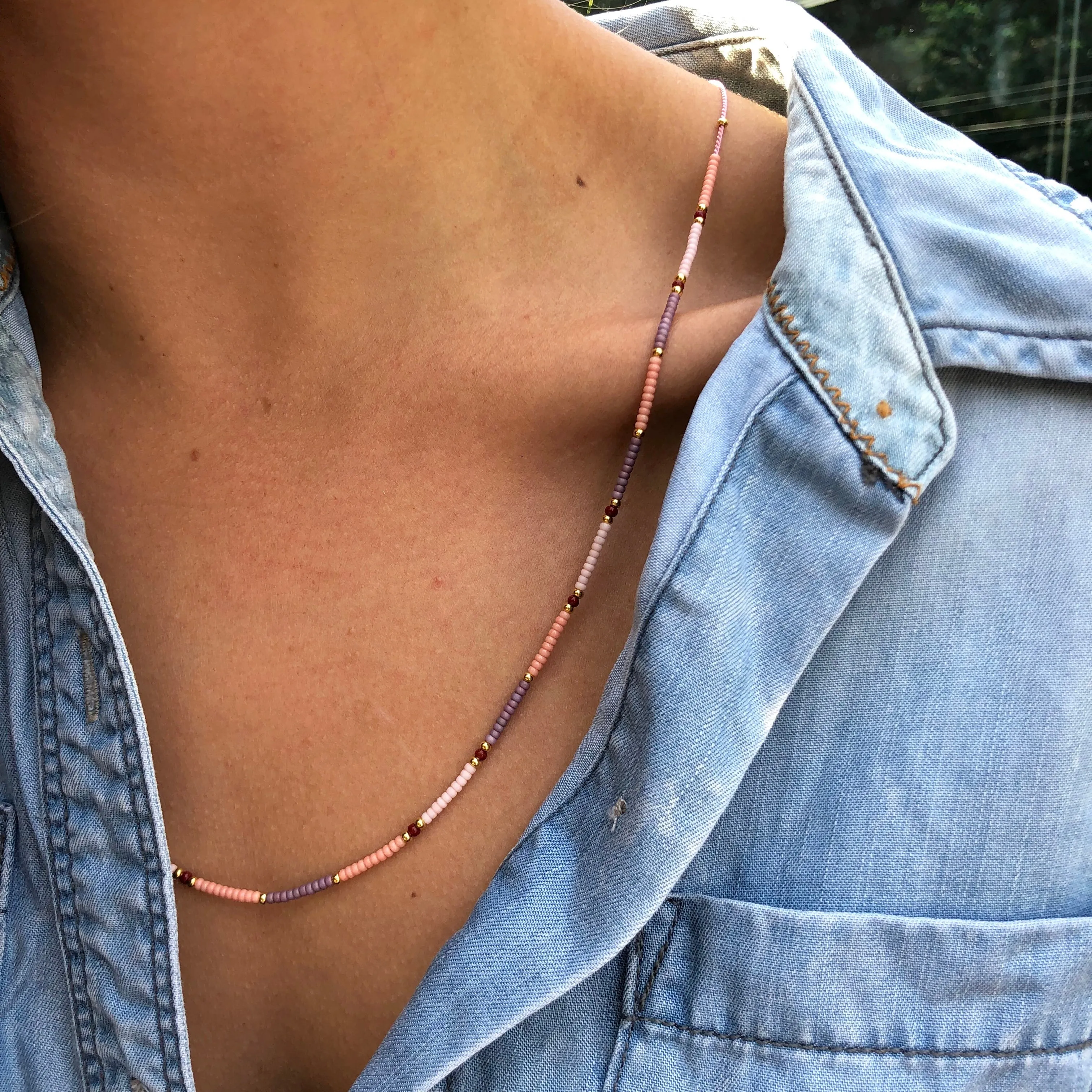 Dusty Pinks Necklace