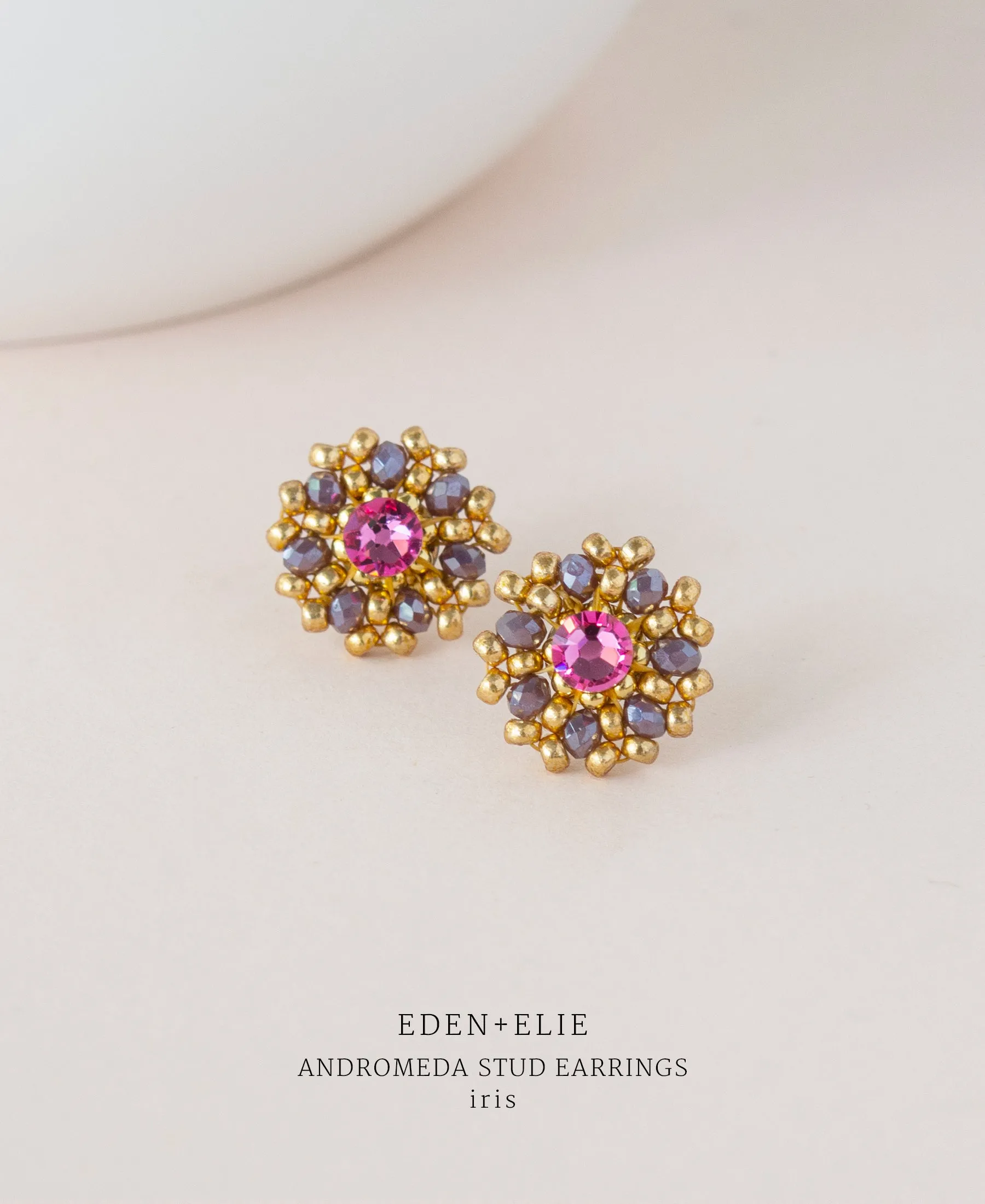 EDEN   ELIE Andromeda Stud Earrings - iris