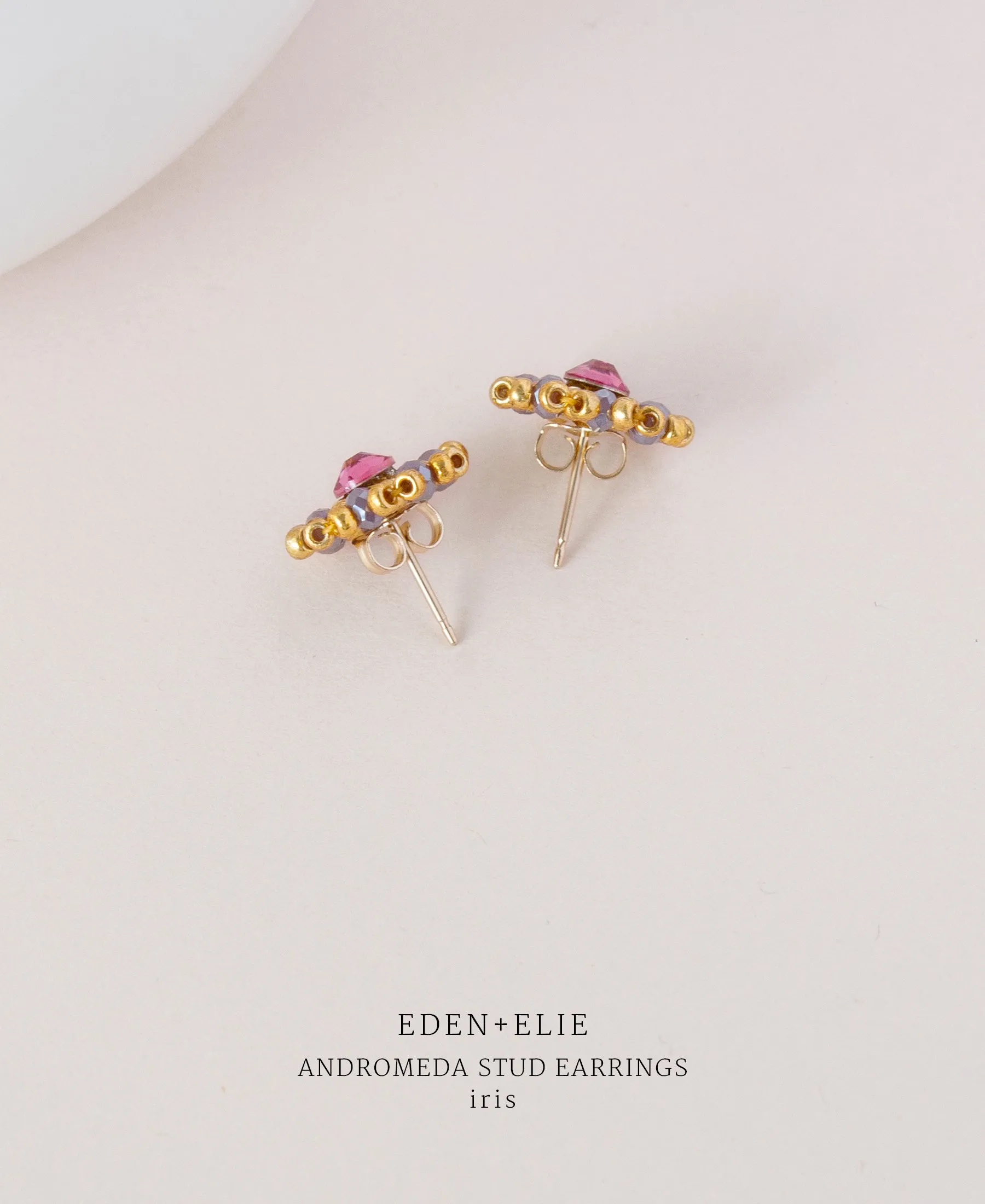 EDEN   ELIE Andromeda Stud Earrings - iris