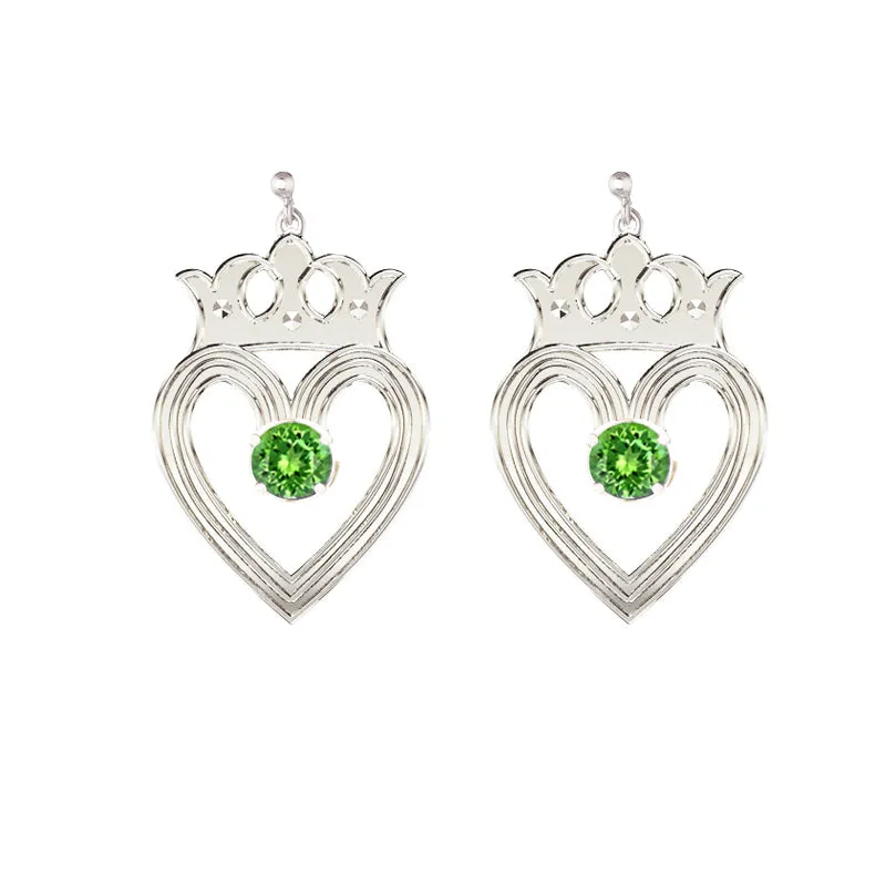 Edinburgh Luckenbooth Peridot Drop Earrings