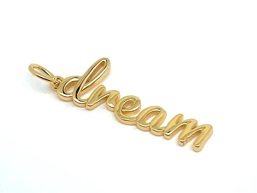 Elegant Dream Word Pendant