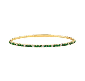 Emerald Flex Bangle