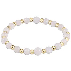 Enewton Grateful Pattern 6mm Bead Bracelet in Moonstone