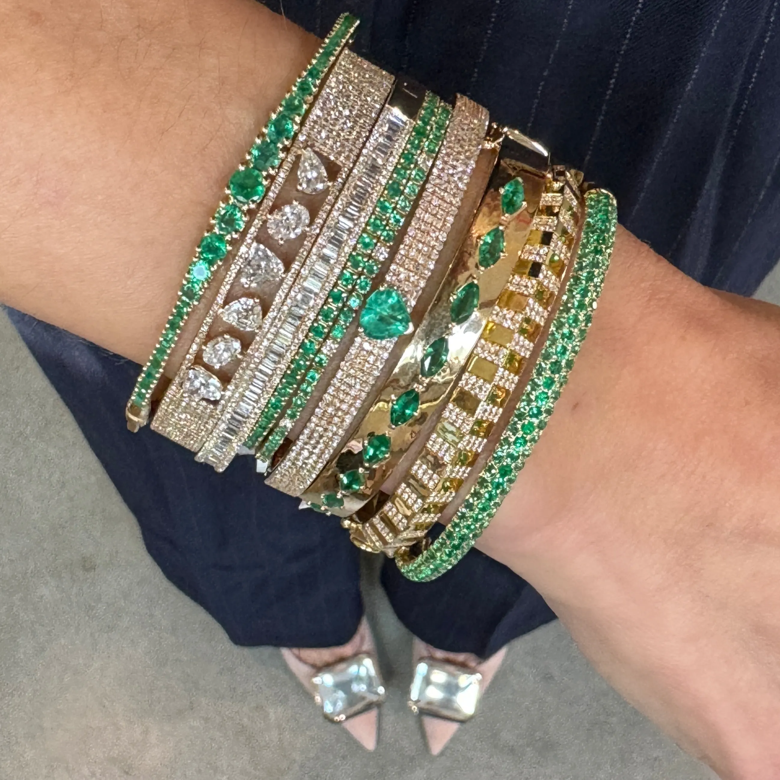 Eternally Glowing Emerald Flex Bracelet