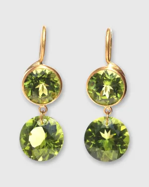 Extra Small Incandescence Hook Earrings in Peridot