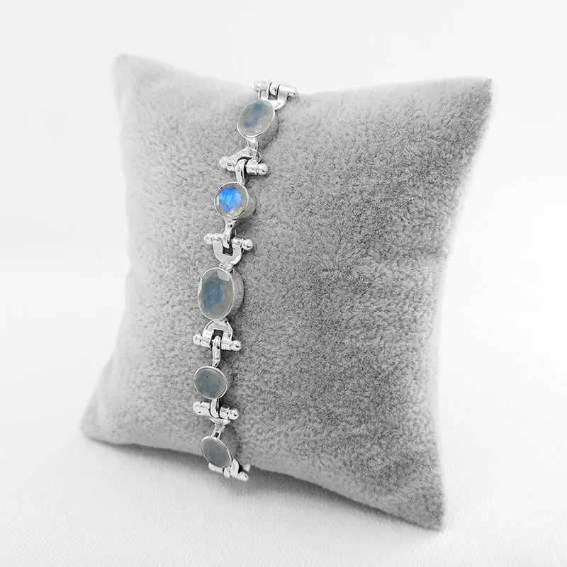 Faceted Moonstone Bracelet