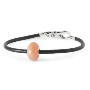 Feldspar Moonstone Leather Cord Bracelet