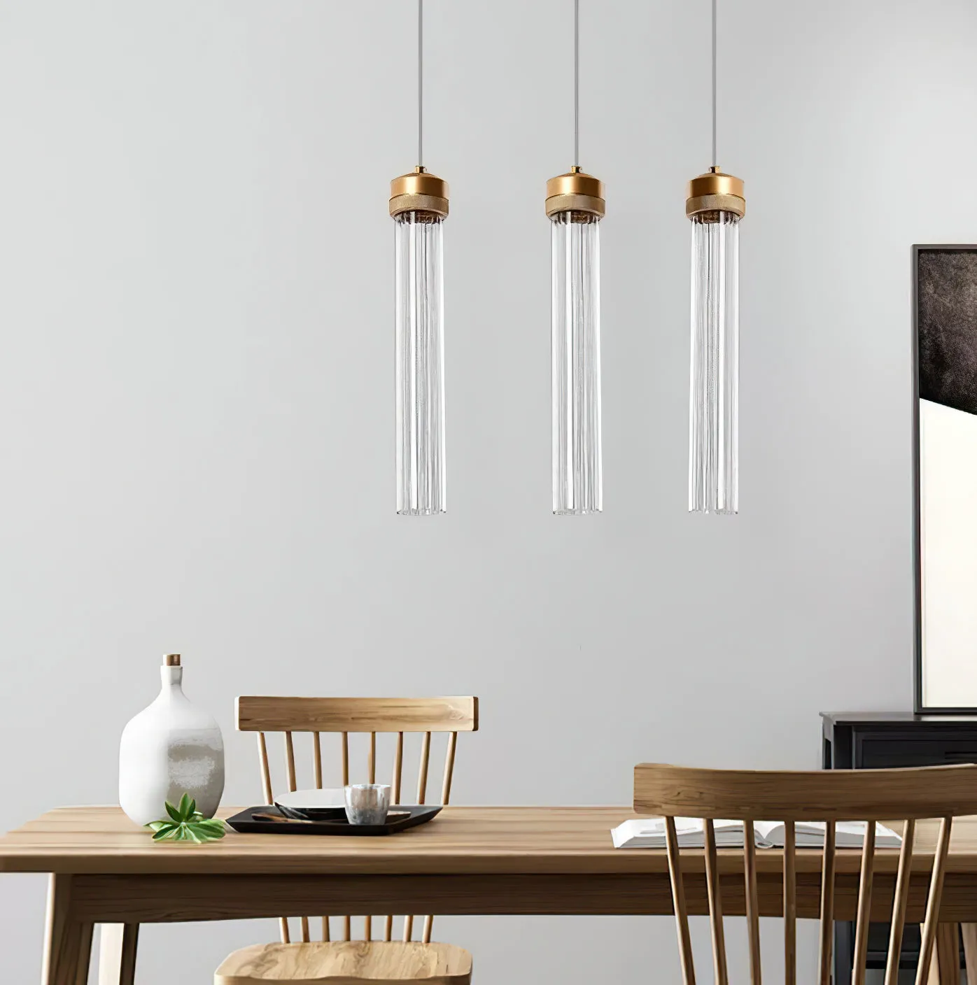 Fluted Tube Pendant Light