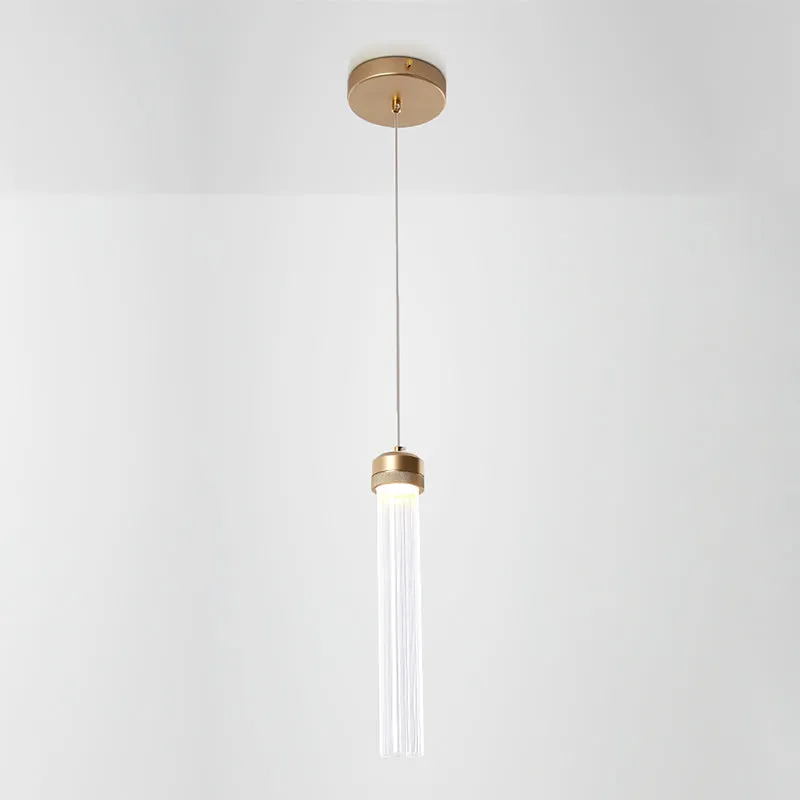 Fluted Tube Pendant Light