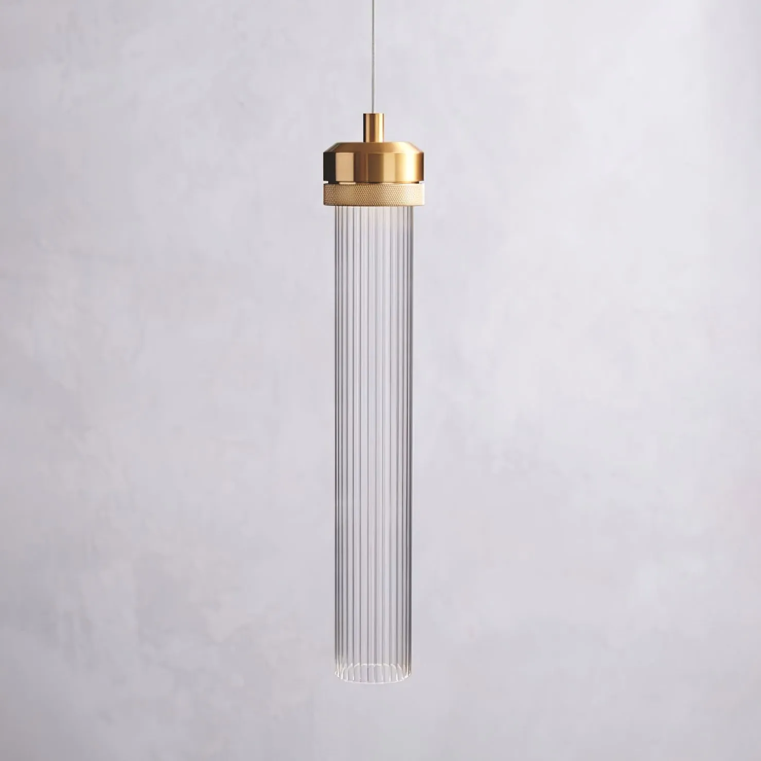 Fluted Tube Pendant Light