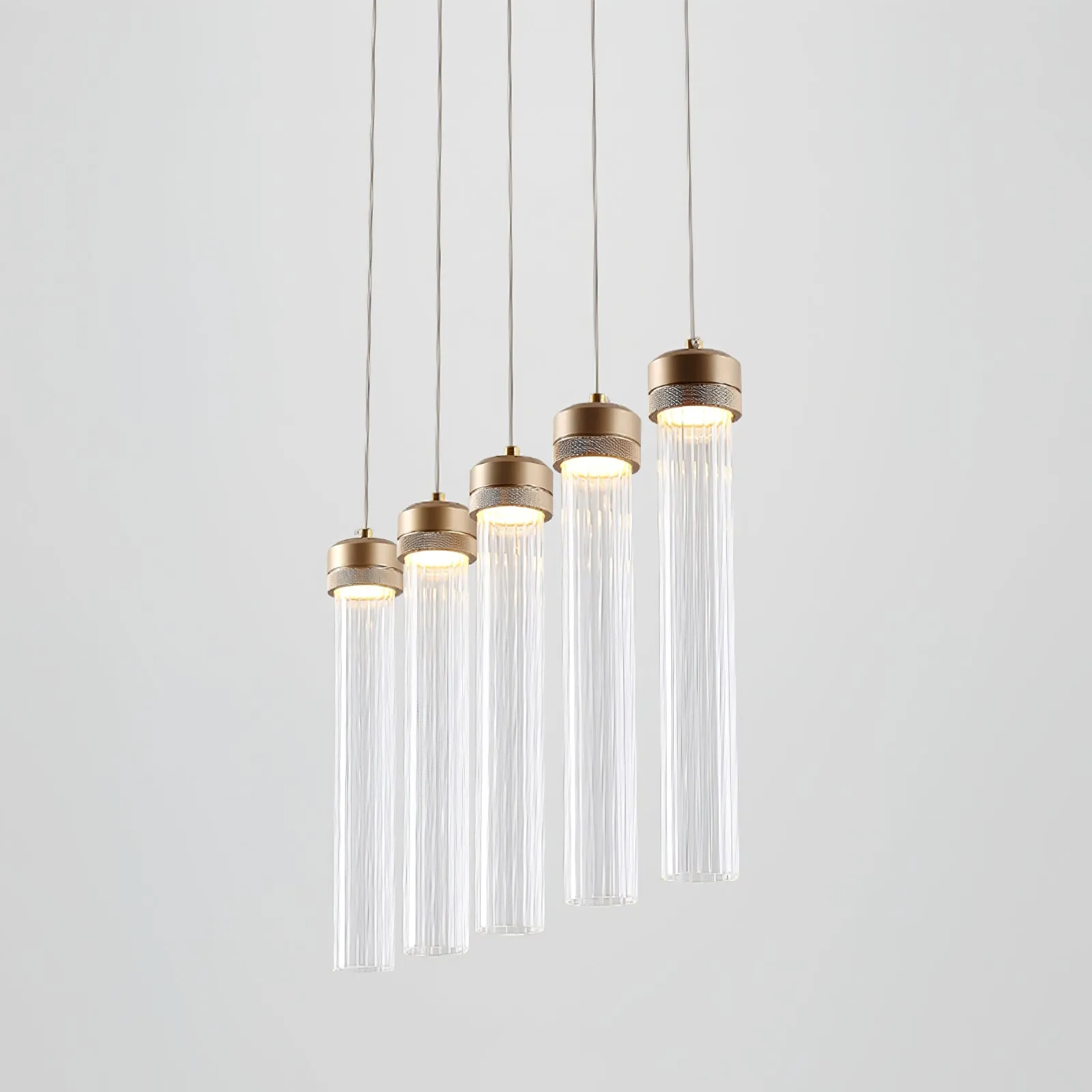 Fluted Tube Pendant Light