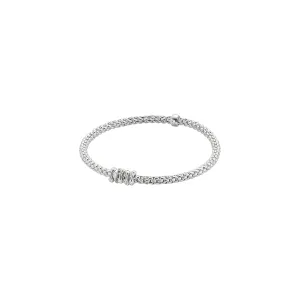 Fope 18K White Gold Prima Collection Diamond Bracelet, Small Size