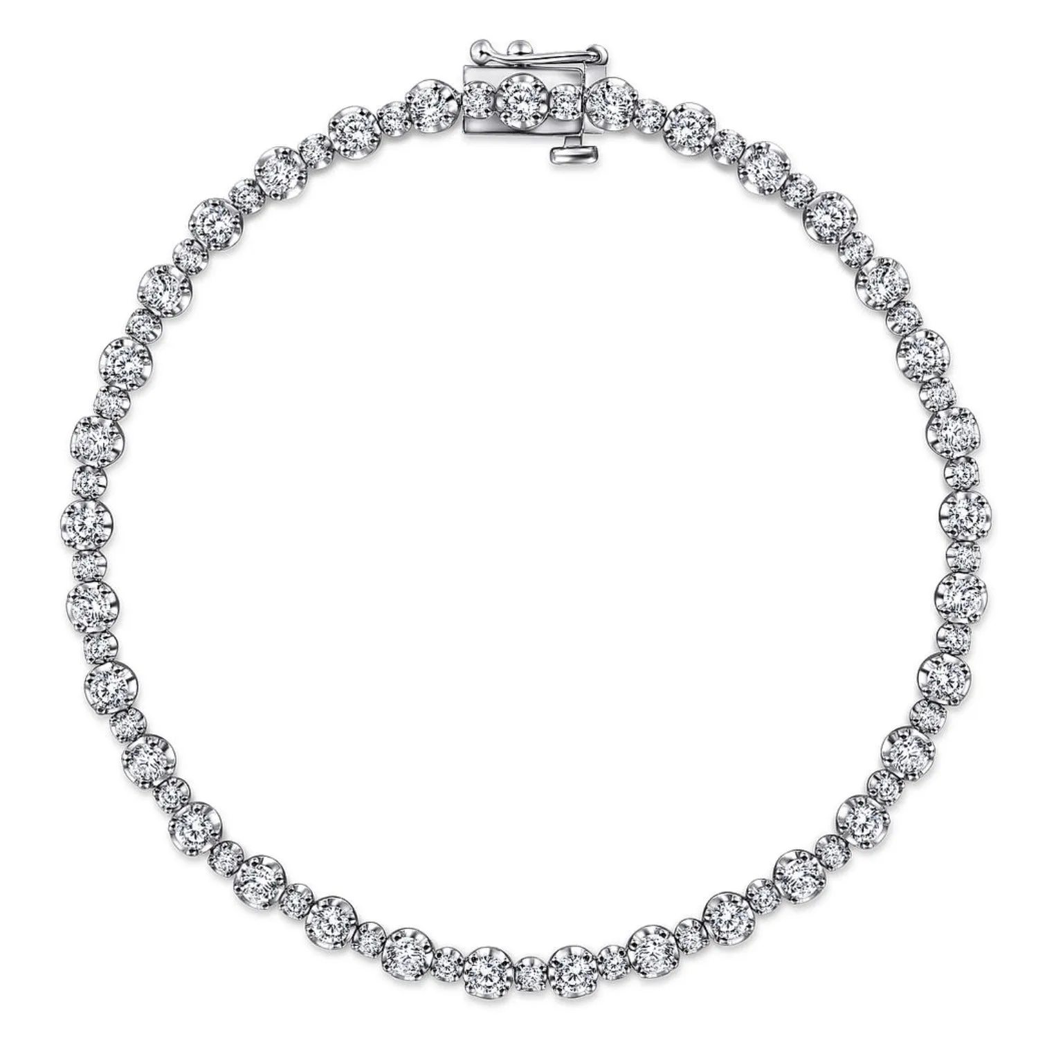 Gabriel & Co. Buttercup Set Diamond Tennis Bracelet