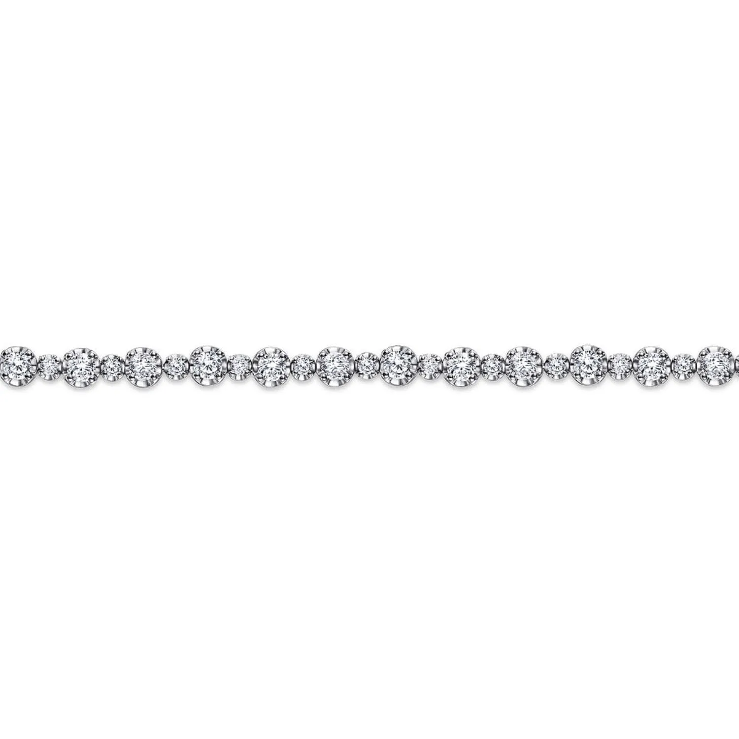 Gabriel & Co. Buttercup Set Diamond Tennis Bracelet