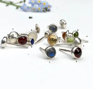 Gemstone Stud Earrings